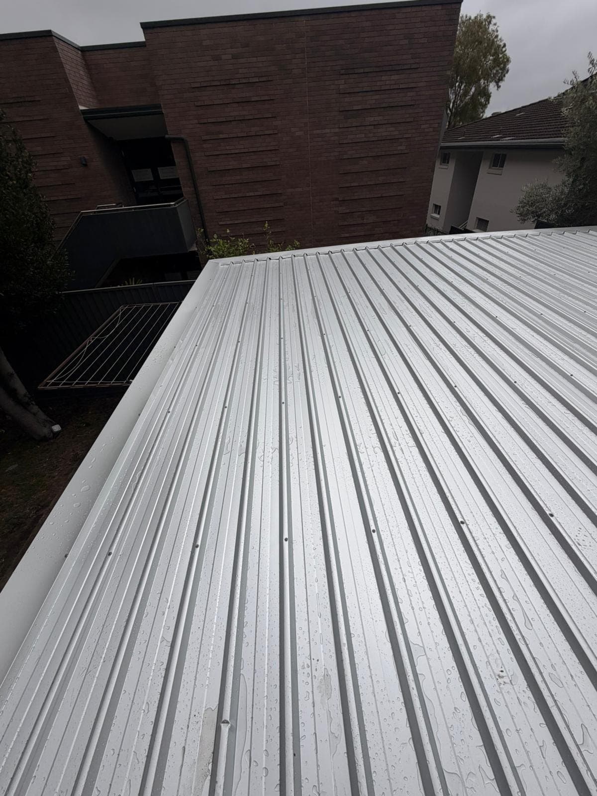 Completed new Colorbond roof installation clean result Sydney
