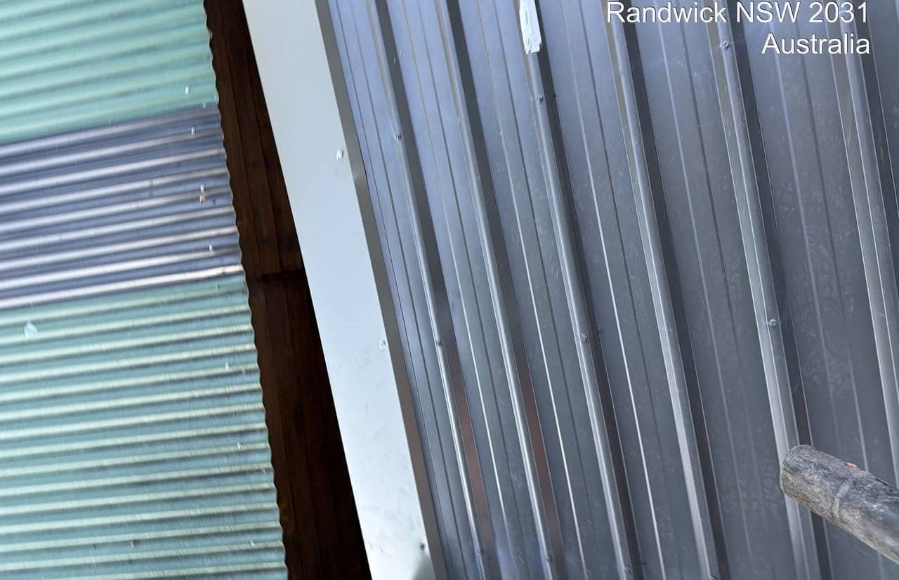 New Zincalume corrugated metal roof installation Crown Roofers Randwick Sydney Eastern Suburbs project 2 — photo 4 v2