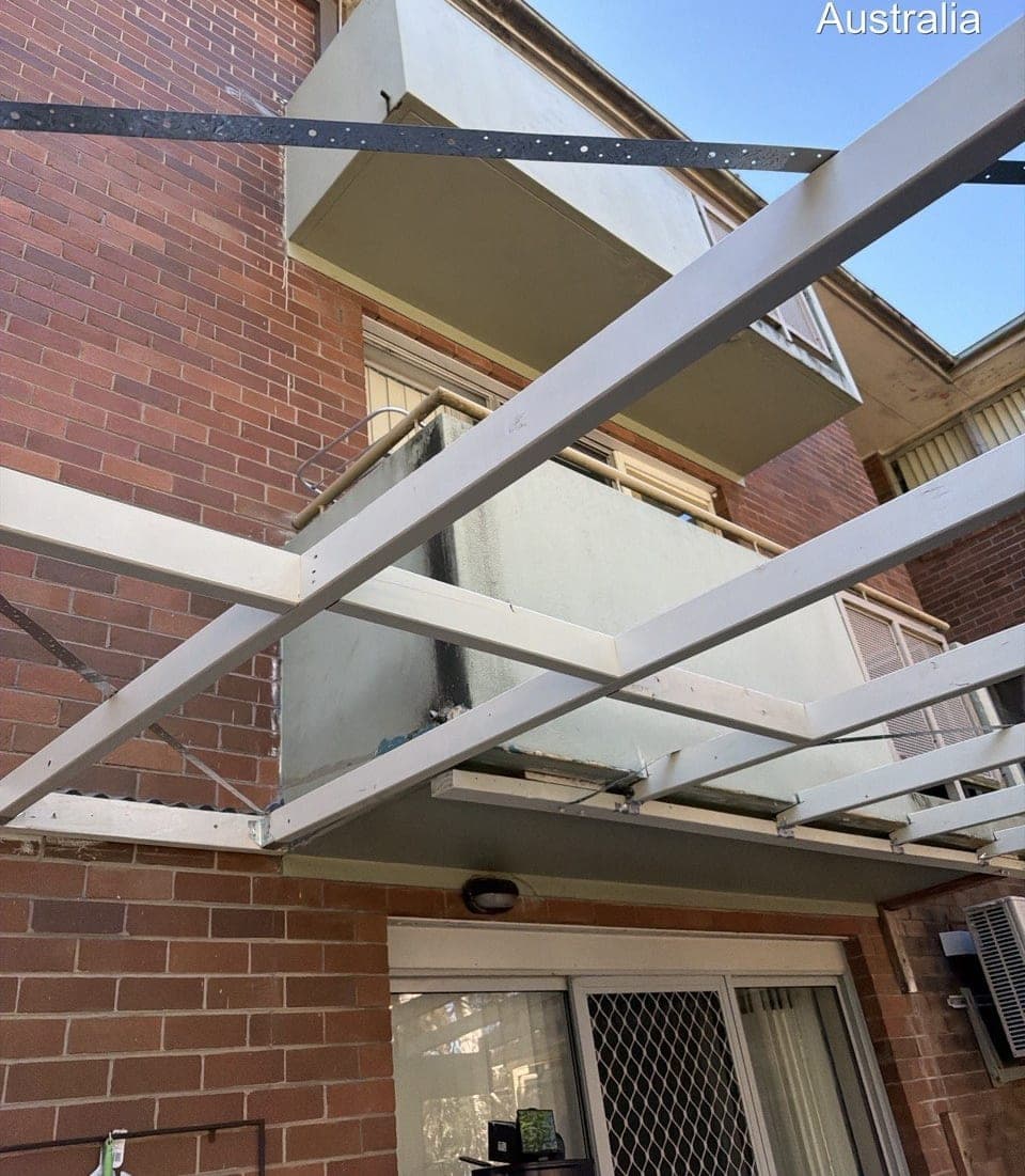Polycarbonate pergola roof replacement Crown Roofers Riverwood South West Sydney — photo 2 v2