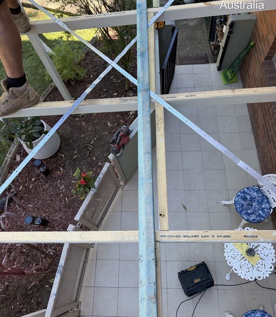 Polycarbonate pergola roof replacement Crown Roofers Riverwood South West Sydney — photo 7 v2