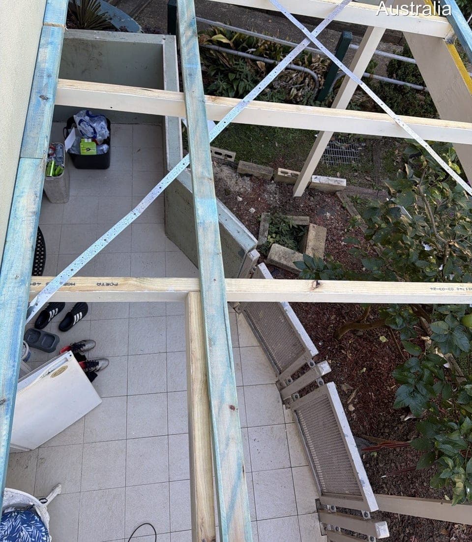 Polycarbonate pergola roof replacement Crown Roofers Riverwood South West Sydney — photo 10 v2