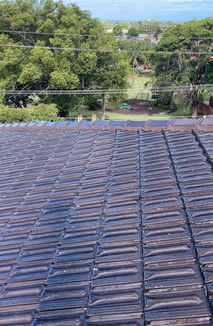 Terracotta tile roof restoration and re-coating Crown Roofers Bexley St George Sydney — photo 4 v2