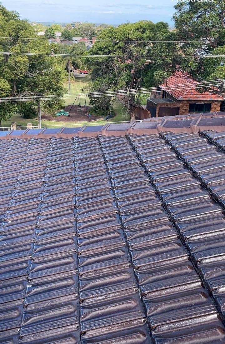 Terracotta tile roof restoration and re-coating Crown Roofers Bexley St George Sydney — photo 5 v2