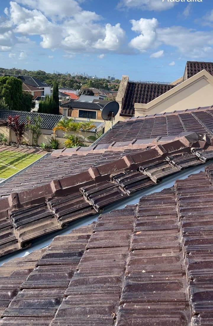 Terracotta tile roof restoration and re-coating Crown Roofers Bexley St George Sydney — photo 9 v2