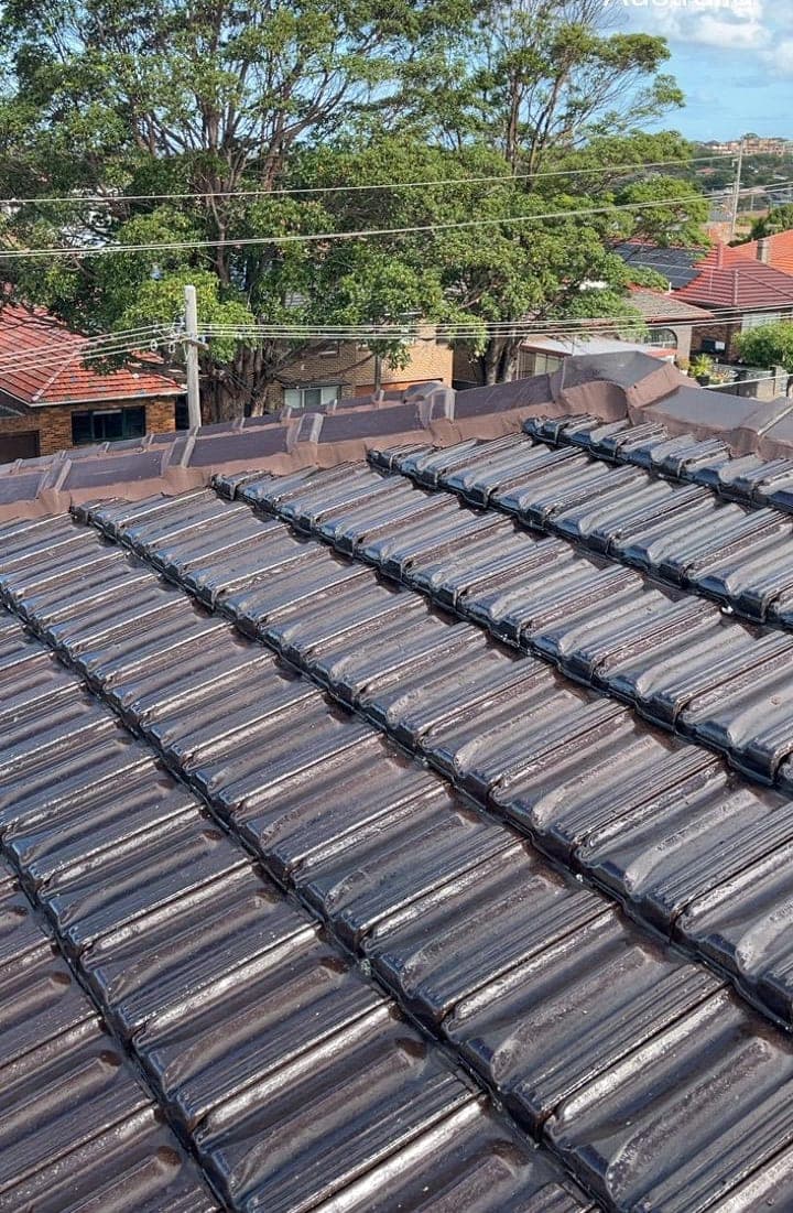 Terracotta tile roof restoration and re-coating Crown Roofers Bexley St George Sydney — photo 10 v2
