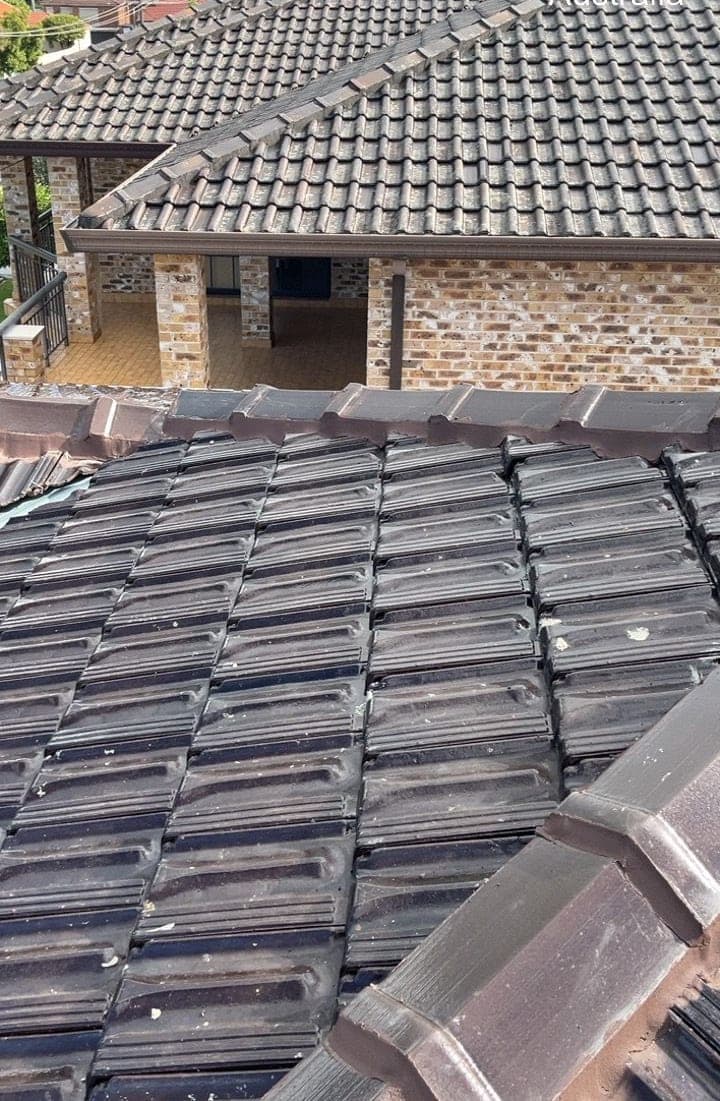 Terracotta tile roof restoration and re-coating Crown Roofers Bexley St George Sydney — photo 16 v2