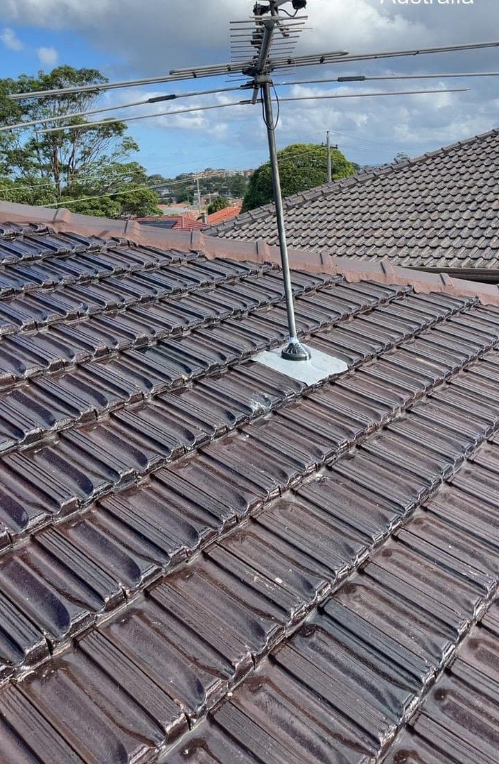 Concrete tile roof restoration Crown Roofers Bexley Sydney St George — photo 1 v2