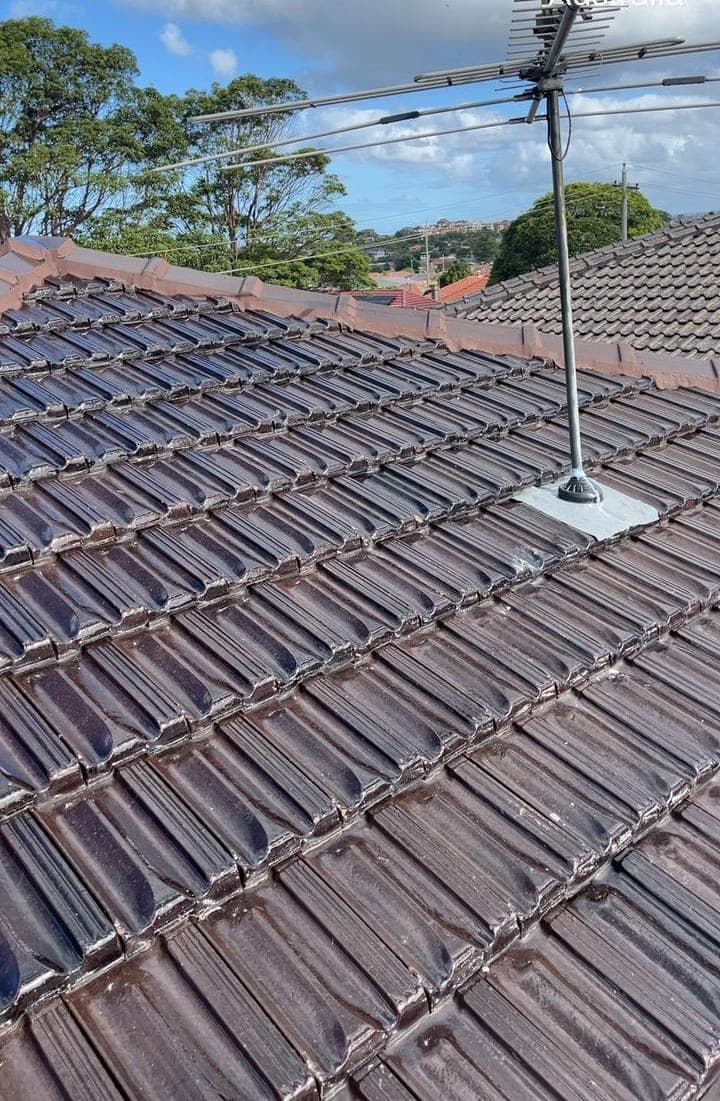 Concrete tile roof restoration Crown Roofers Bexley Sydney St George — photo 4 v2