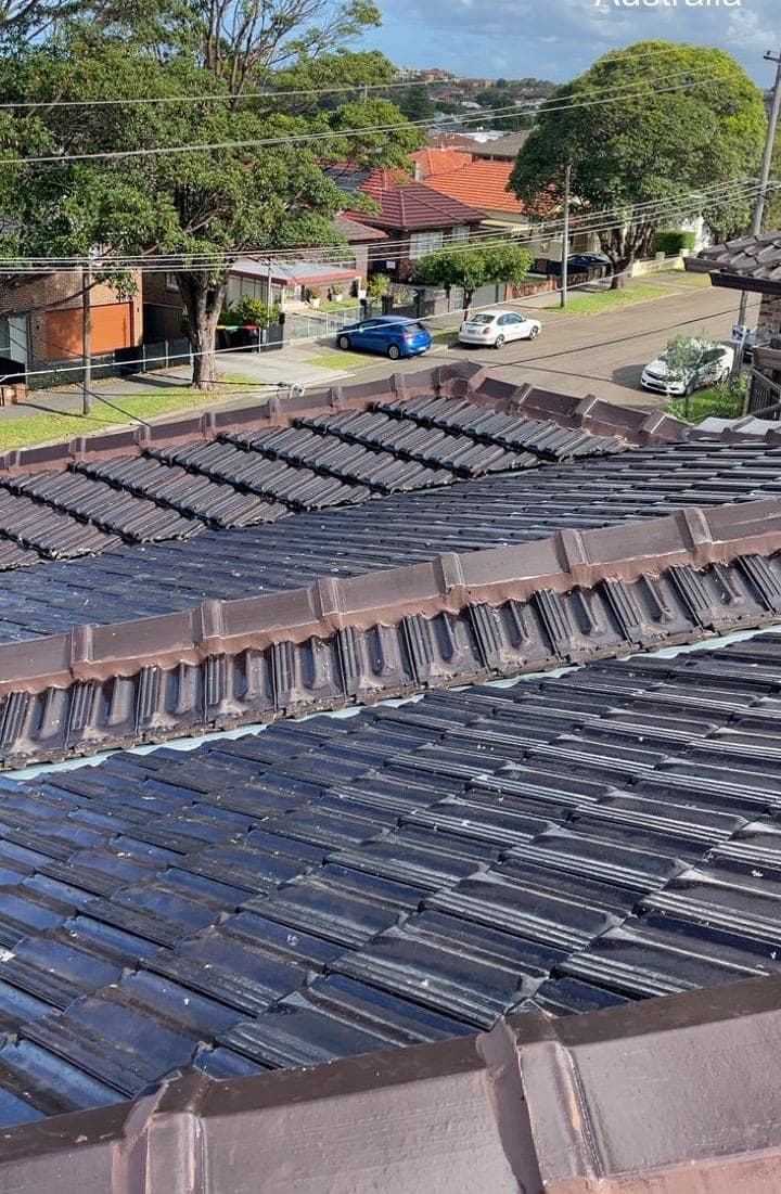 Terracotta tile roof restoration and re-coating Crown Roofers Bexley St George Sydney — photo 22 v2