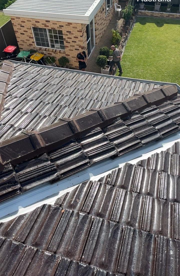 Terracotta tile roof restoration and re-coating Crown Roofers Bexley St George Sydney — photo 25 v2