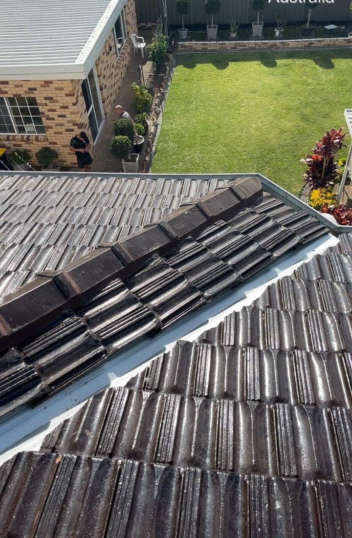 Terracotta tile roof restoration and re-coating Crown Roofers Bexley St George Sydney — photo 28 v2