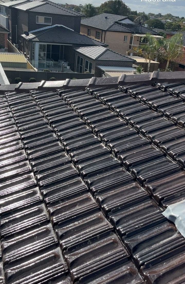 Terracotta tile roof restoration and re-coating Crown Roofers Bexley St George Sydney — photo 37 v2