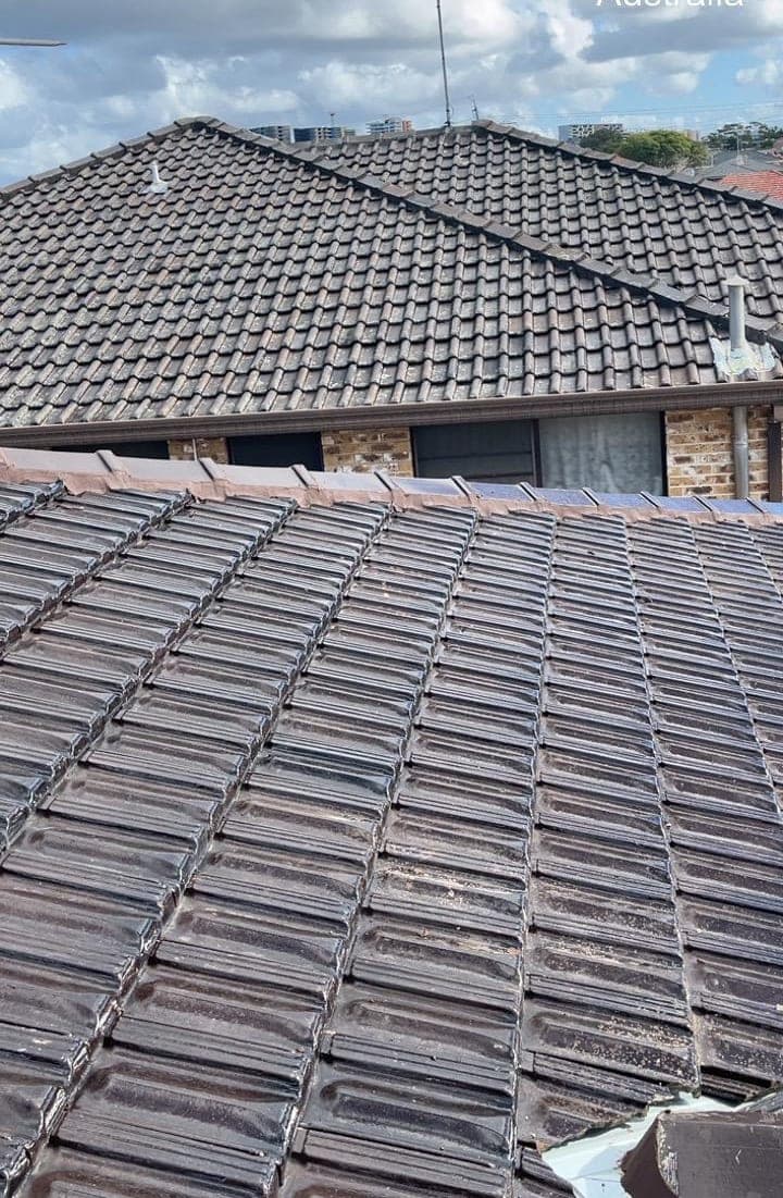 Terracotta tile roof restoration and re-coating Crown Roofers Bexley St George Sydney — photo 40 v2