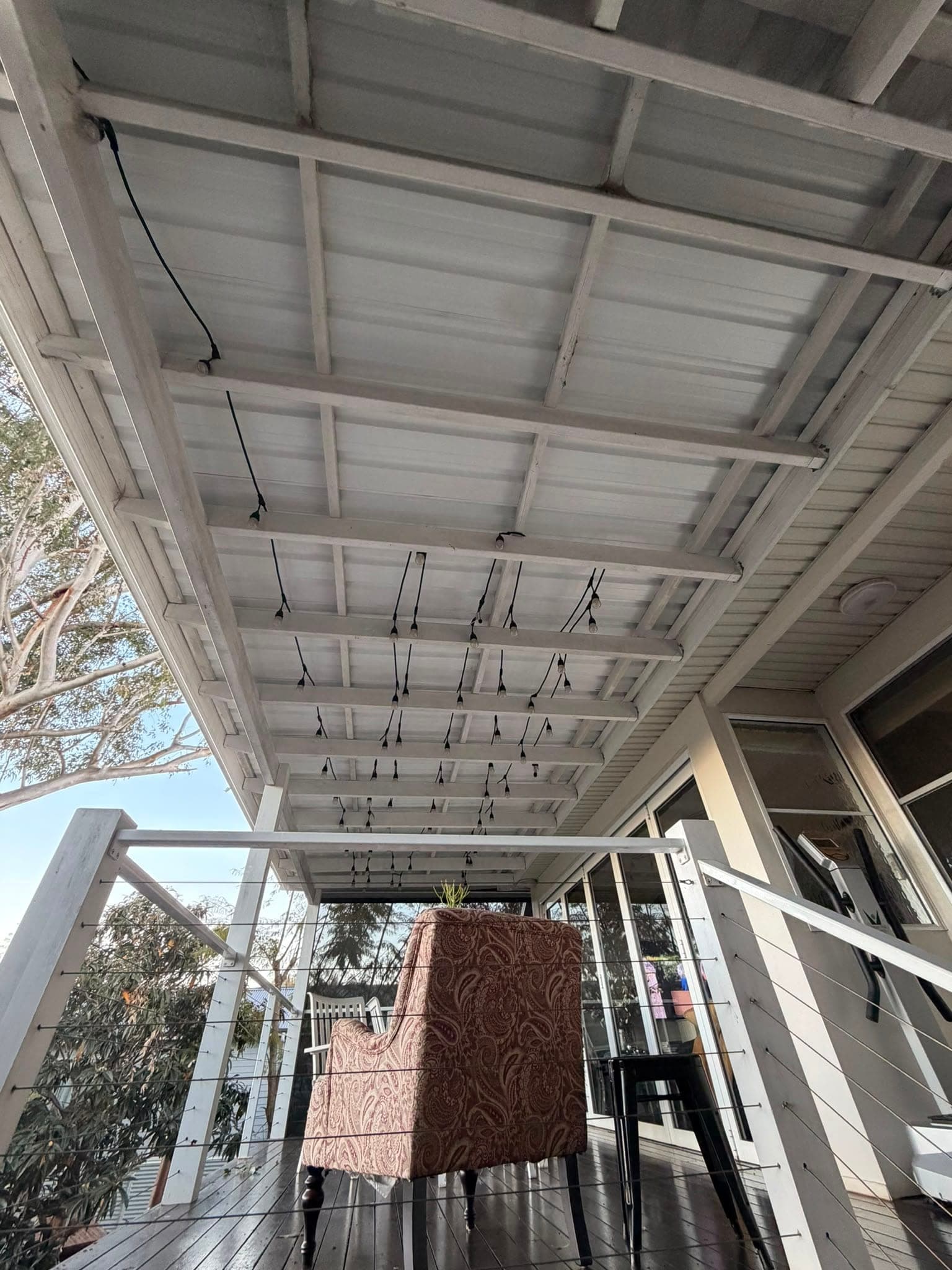 Colorbond and polycarbonate re-sheet Crown Roofers Emu Heights — finished carport sheeting from the driveway