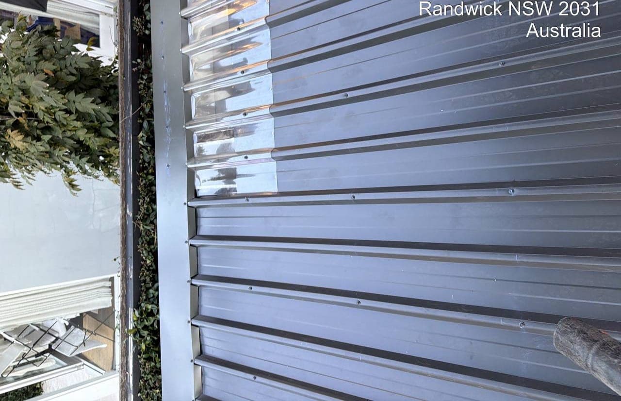 New Zincalume corrugated metal roof installation Crown Roofers Randwick Sydney Eastern Suburbs project 2 — photo 8 v2