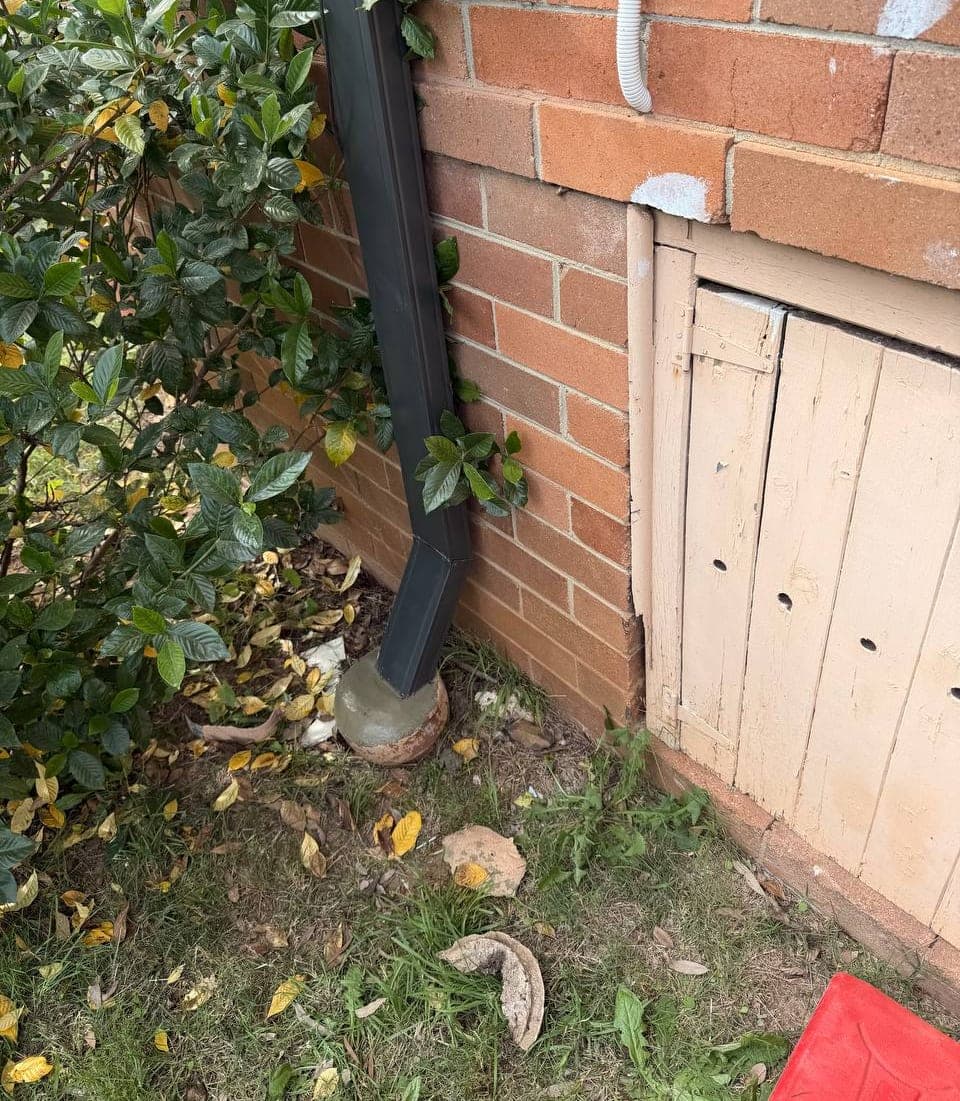 New Colorbond gutter and downpipe replacement Crown Roofers Sydney residential — photo 9 v2