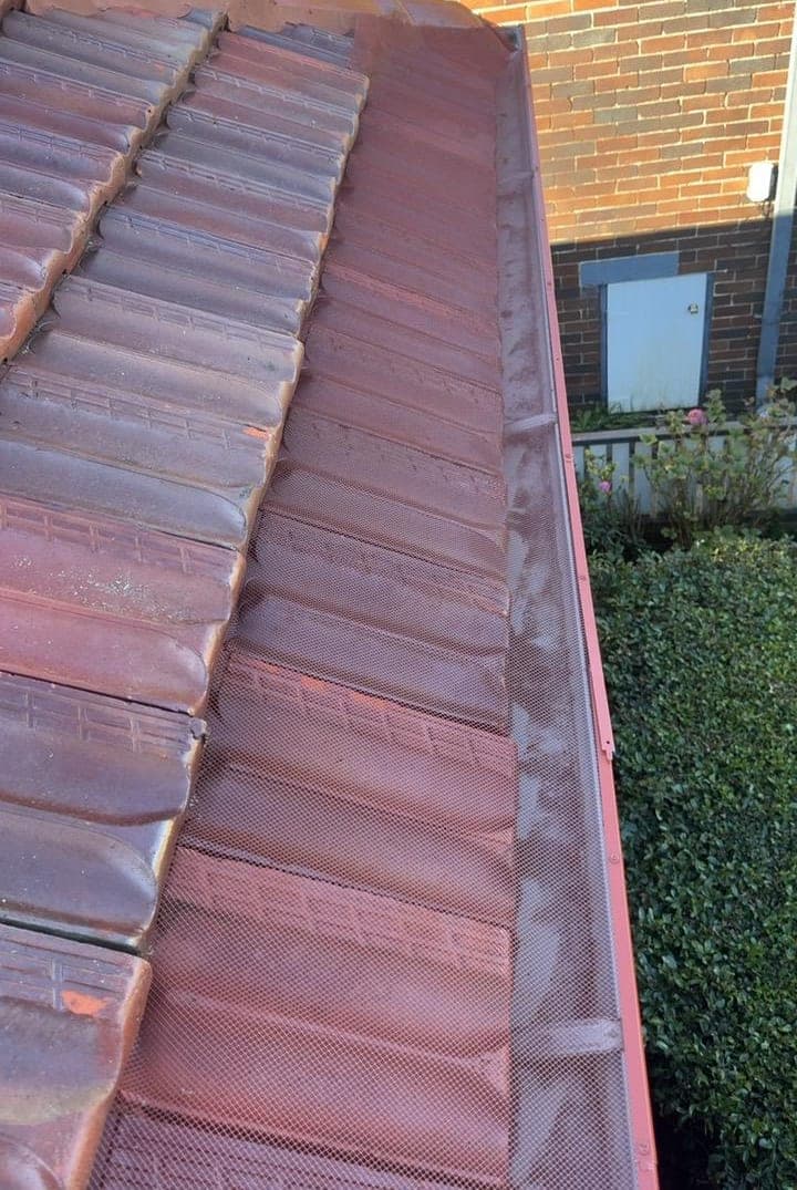 Heritage terracotta tile roof restoration — Crown Roofers project Willoughby East Lower North Shore Sydney — final detail — gutter and fascia finish