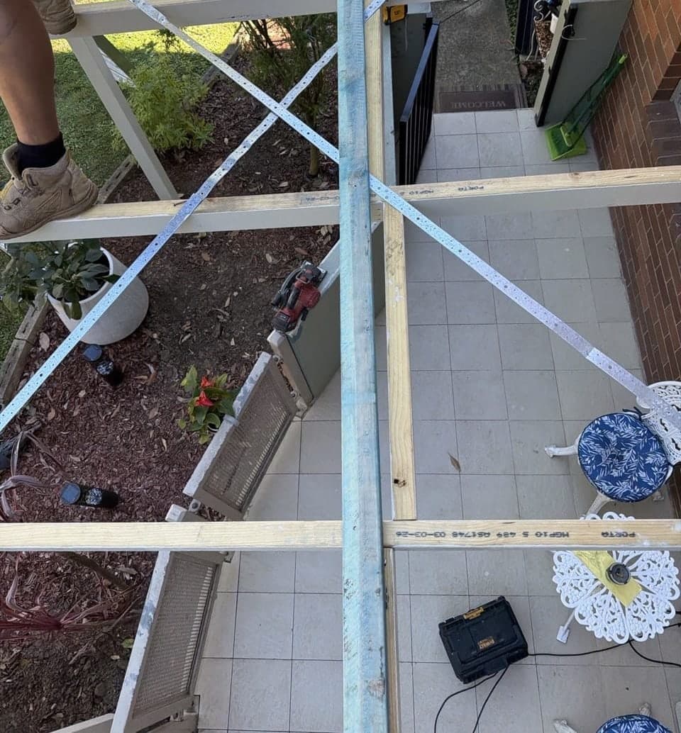 Polycarbonate pergola roof replacement Crown Roofers Riverwood South West Sydney — photo 7 v2