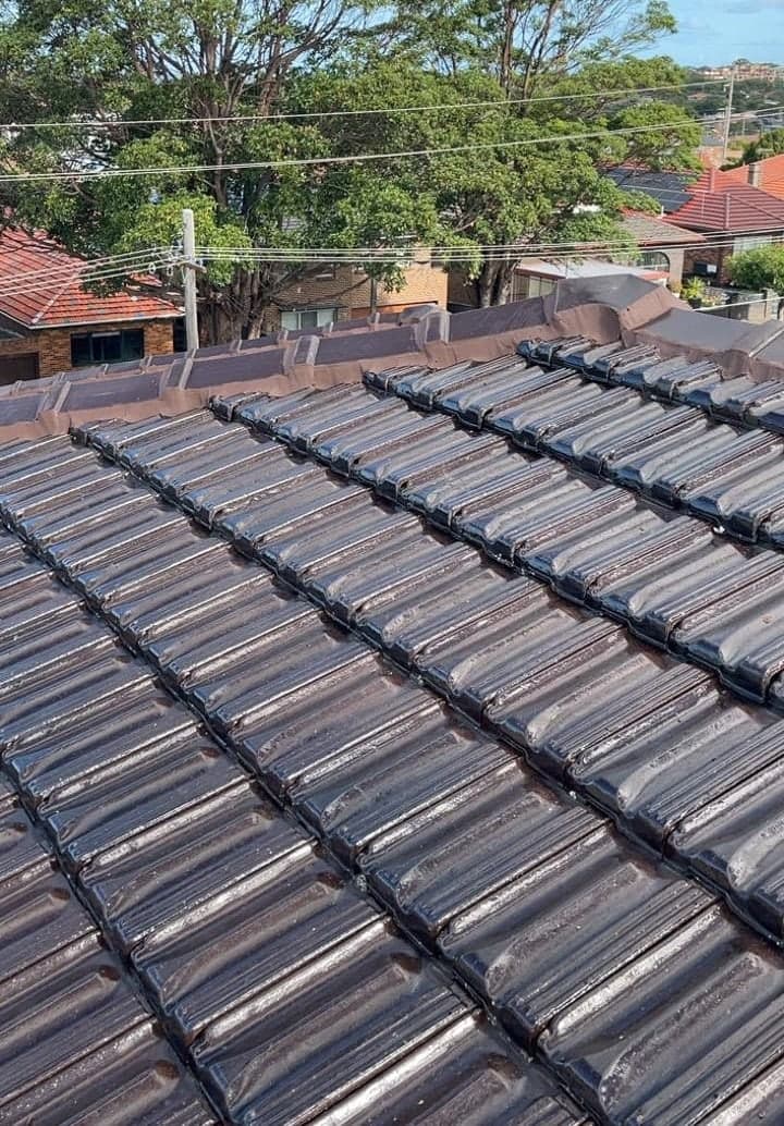 Terracotta tile roof restoration and re-coating Crown Roofers Bexley St George Sydney — photo 10 v2