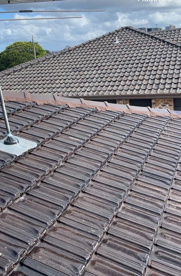 Concrete tile roof restoration Crown Roofers Bexley Sydney St George — photo 3 v2