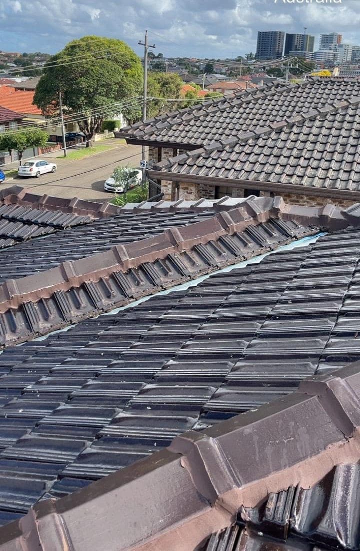 Terracotta tile roof restoration and re-coating Crown Roofers Bexley St George Sydney — photo 20 v2