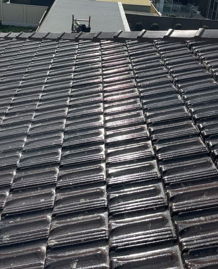 Terracotta tile roof restoration and re-coating Crown Roofers Bexley St George Sydney — photo 24 v2