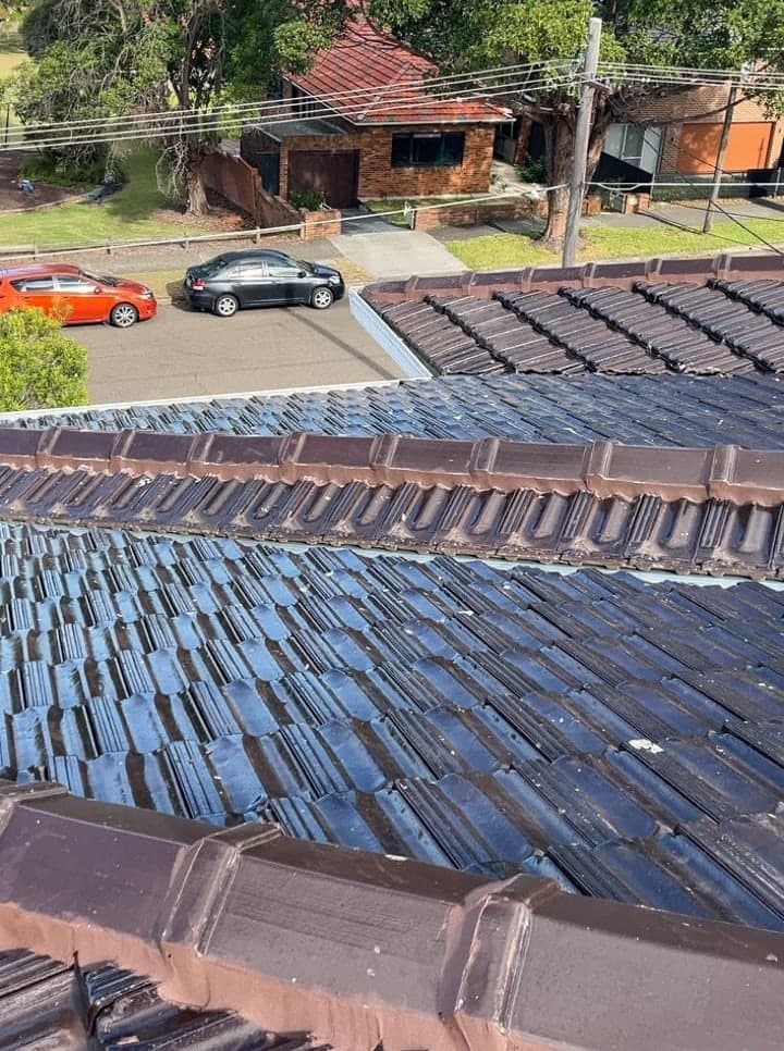 Terracotta tile roof restoration and re-coating Crown Roofers Bexley St George Sydney — photo 26 v2