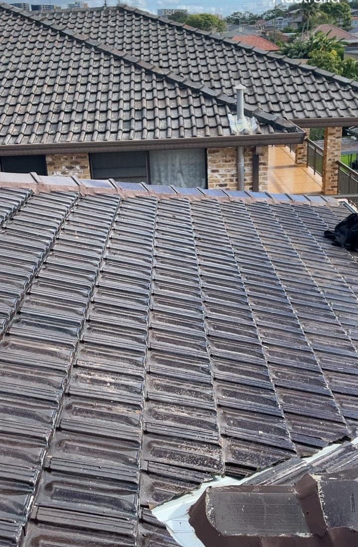 Terracotta tile roof restoration and re-coating Crown Roofers Bexley St George Sydney — photo 44 v2